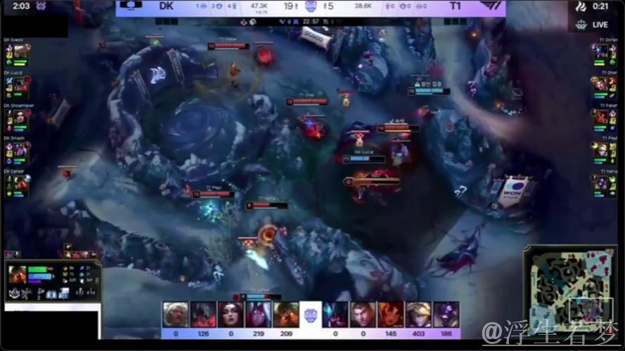 双C闪耀团战各取双杀，DK厄塔汗团大胜T1完成0换4